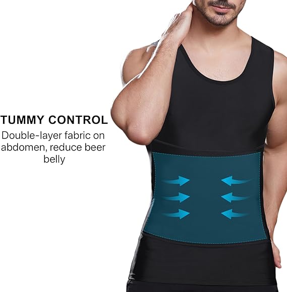 Men’s Instantly Slimming Vest – Shape Chest & Tummy