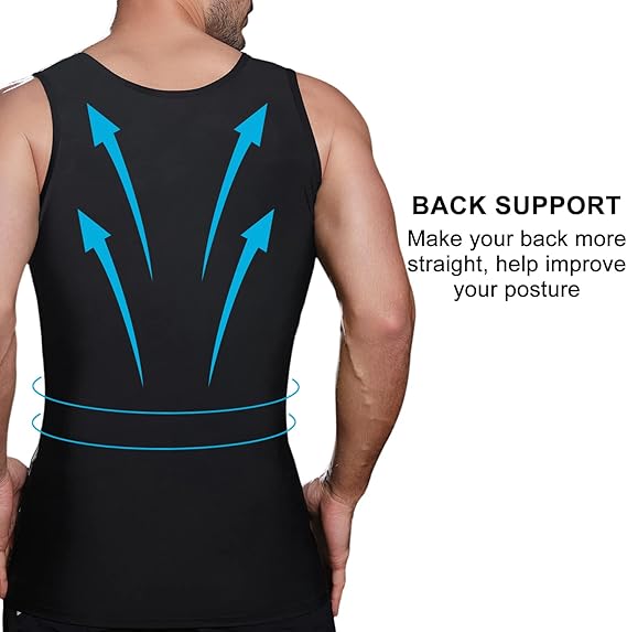 Men’s Instantly Slimming Vest – Shape Chest & Tummy