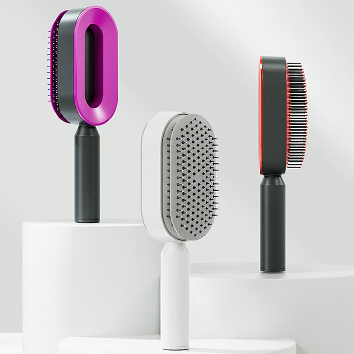 Self Cleaning Anti-Static Hair Brush