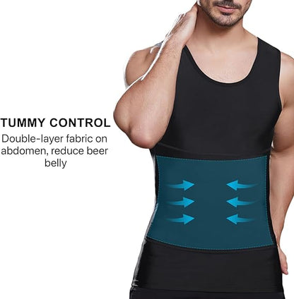 Men’s Instantly Slimming Vest – Shape Chest & Tummy