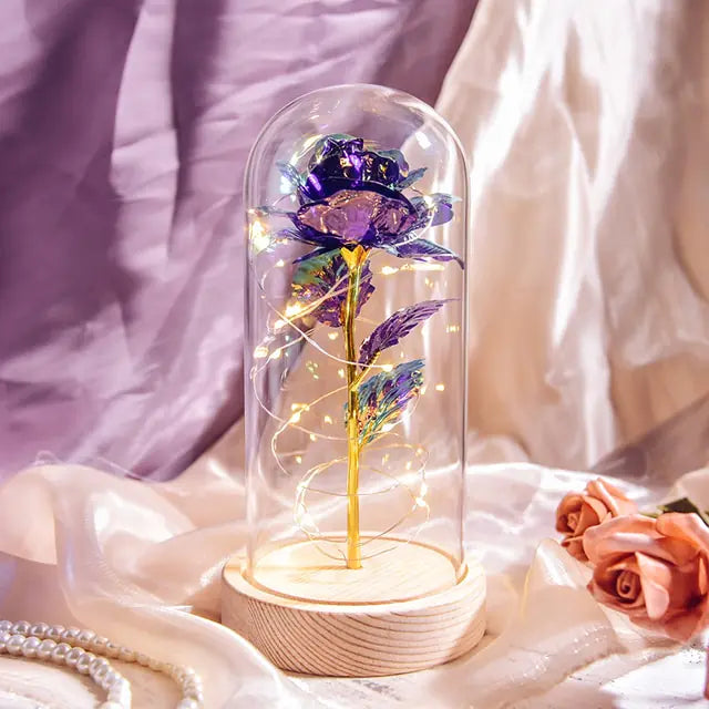 Beauty And The Beast Preserved Roses In Glass