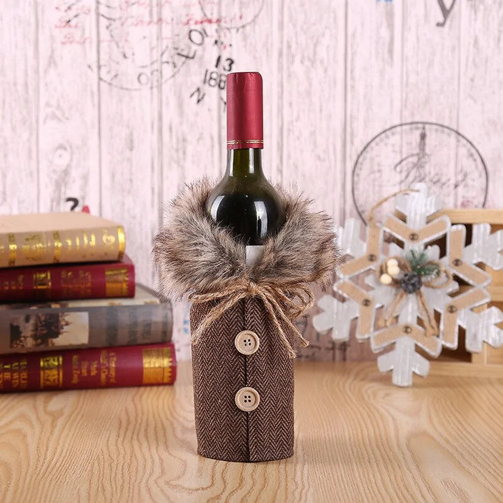 Christmas Wine Bottle Cover