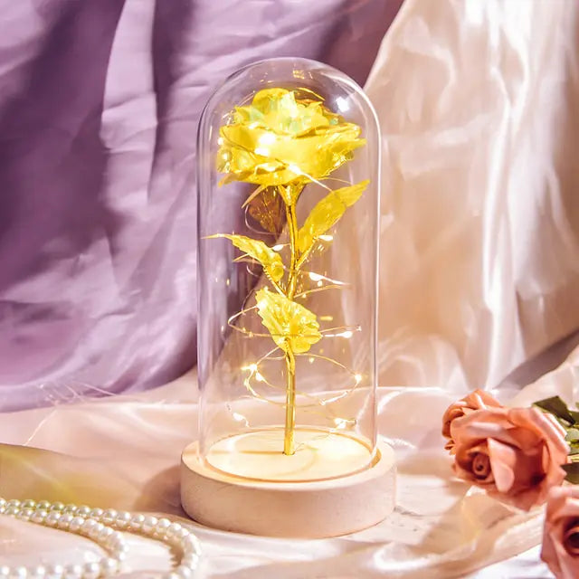 Beauty And The Beast Preserved Roses In Glass