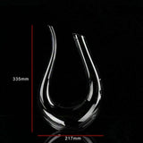 Crystal U-shaped 1500ml Wine Decanter