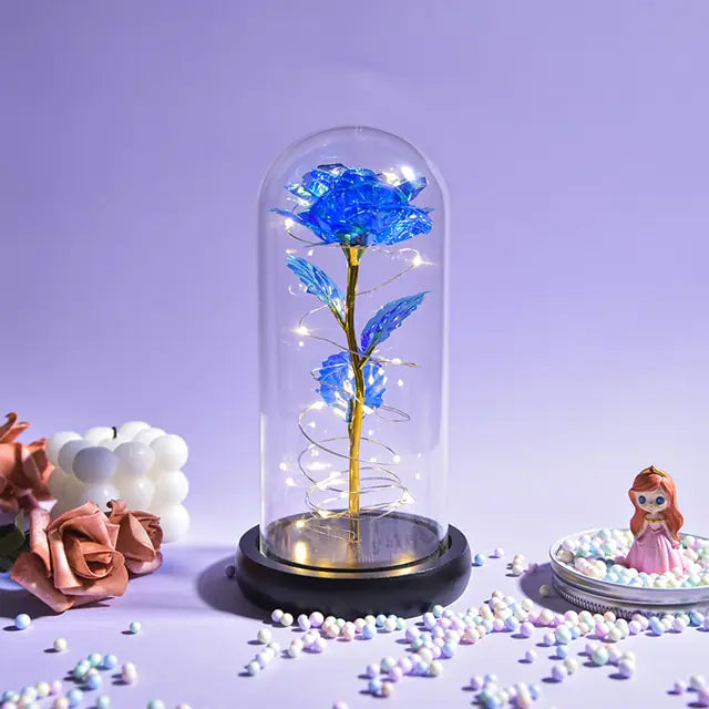 Beauty And The Beast Preserved Roses In Glass