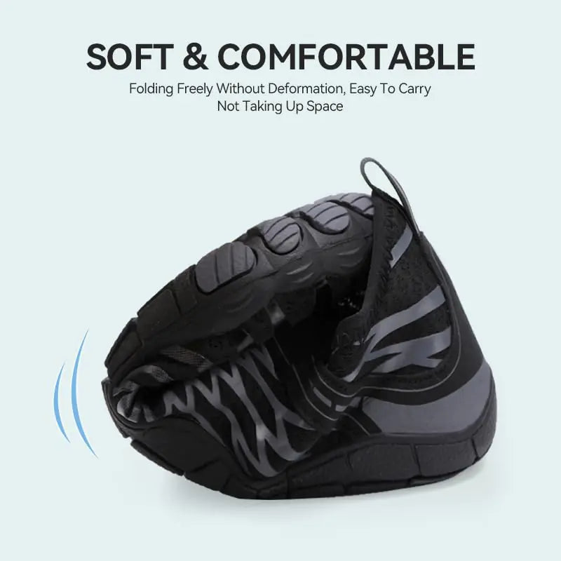 Hike Footwear Barefoot for Women Men Breathable & Non-Slip Athletic Barefoot Shoes Wide Toe Water Shoes 7.5 Women/5.5 Men Black