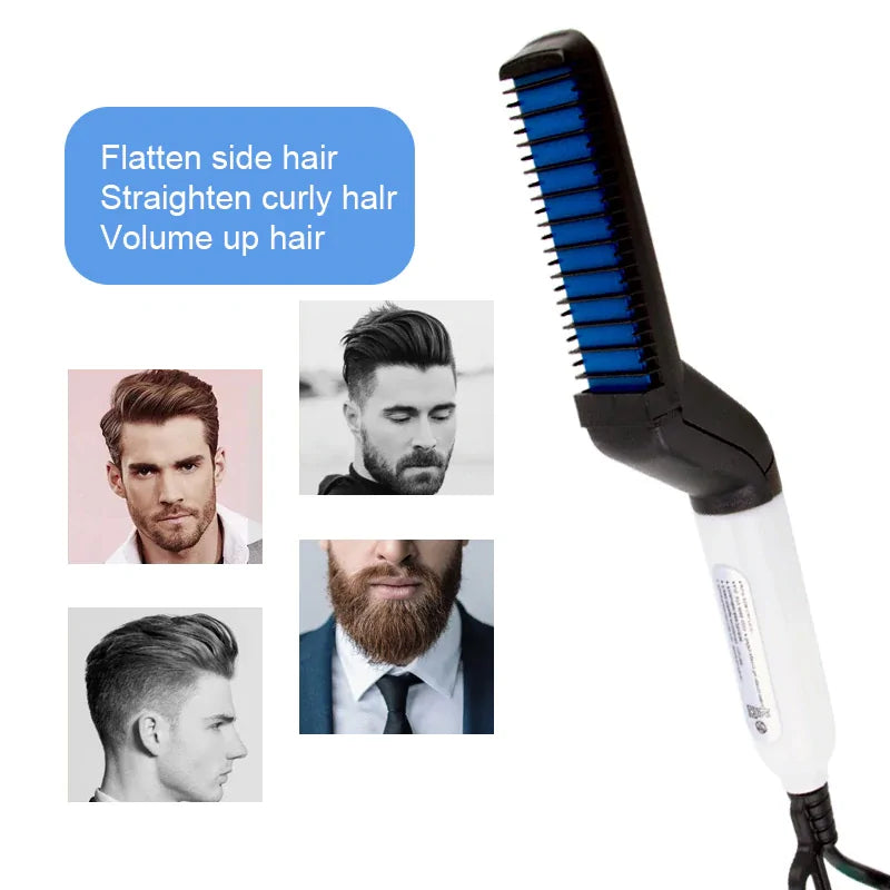 Multifunctional Hair Beard Comb Straightener