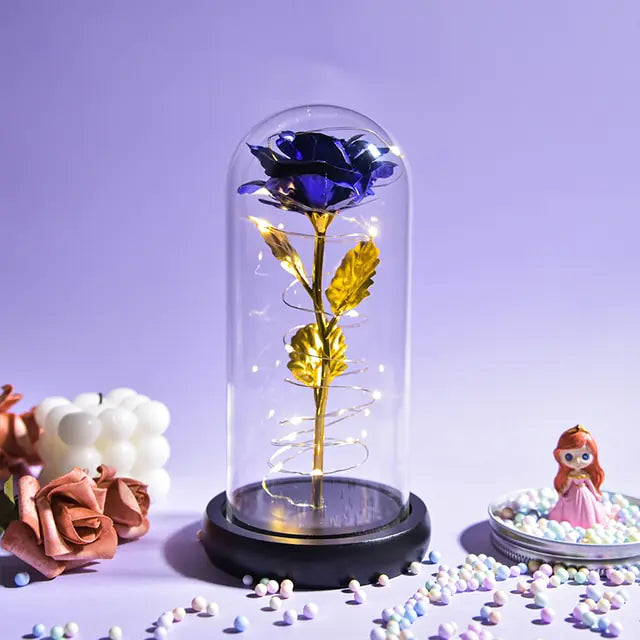 Beauty And The Beast Preserved Roses In Glass