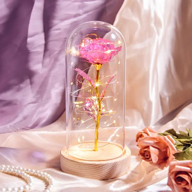 Beauty And The Beast Preserved Roses In Glass