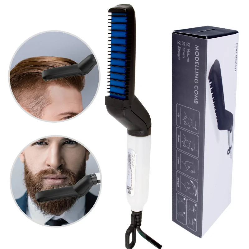 Multifunctional Hair Beard Comb Straightener